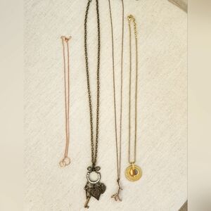 Gold and Bronze Necklace Set